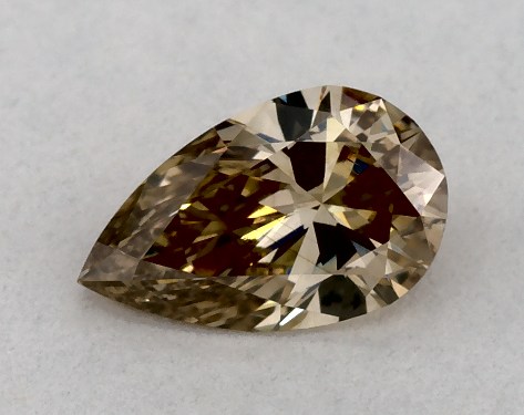 GIA 0.38 Carat Fancy Brown-VS2 Pear Shaped Diamond