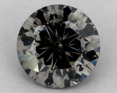 GIA 1.05 Carat Fancy Gray-CO Round Cut Diamond
