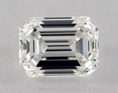 GIA 1.00 Carat H-VS1 Very Good Cut Emerald Diamond