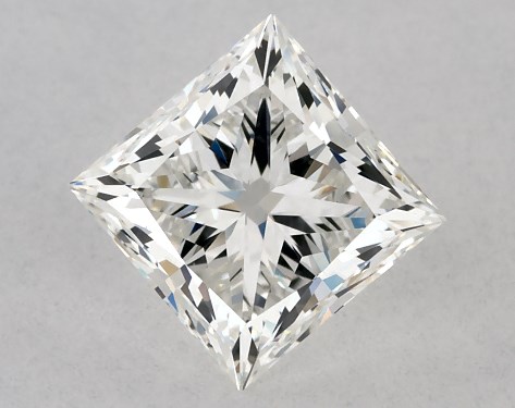 GIA 1.00 Carat H-VS1 Very Good Cut Princess Diamond