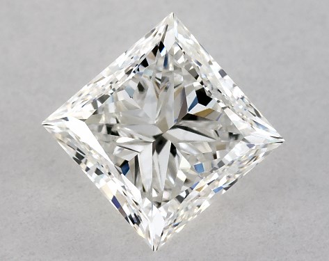 GIA 1.00 Carat H-VS1 Very Good Cut Princess Diamond
