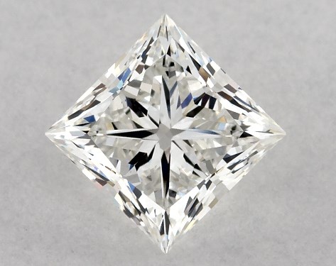 GIA 1.01 Carat H-VS1 Ideal Cut Princess Diamond