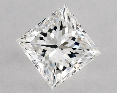 GIA 0.50 Carat F-SI1 Ideal Cut Princess Diamond