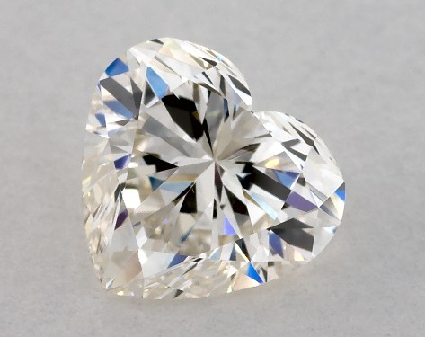 GIA 1.00 Carat K-VVS2 Ideal Cut Heart Diamond