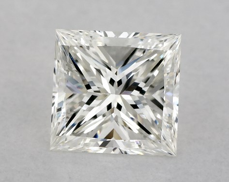 GIA 1.00 Carat H-VS2 Very Good Cut Princess Diamond