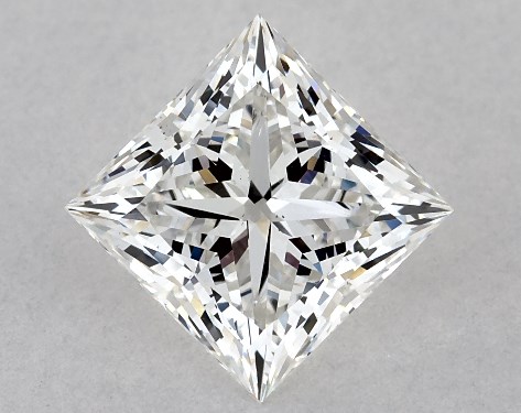 GIA 2.04 Carat H-VS2 Ideal Cut Princess Diamond