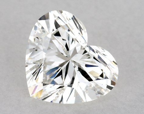 GIA 1.00 Carat H-VS2 Very Good Cut Heart Diamond