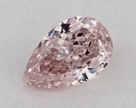 IGI 0.50 Carat Fancy Intense Pink-VS2 Pear Shaped Lab-Grown Diamond