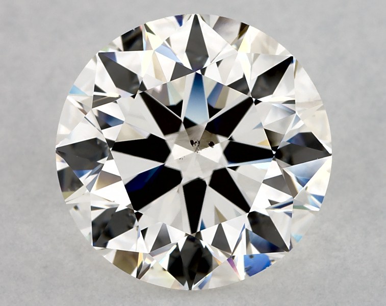 5.03 carat round diamond, I SI1