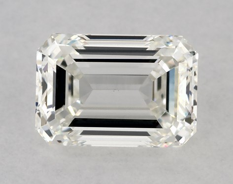 GIA 1.00 Carat H-VS2 Very Good Cut Emerald Diamond