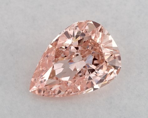 IGI 0.44 Carat Fancy Vivid Pink-VS1 Pear Shaped Lab-Grown Diamond