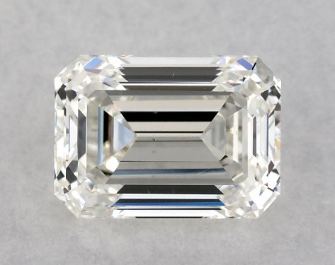 GIA 1.00 Carat H-VS2 Ideal Cut Emerald Diamond