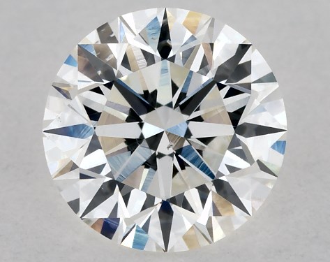 GIA 0.75 Carat H-SI1 Excellent Cut Round Diamond