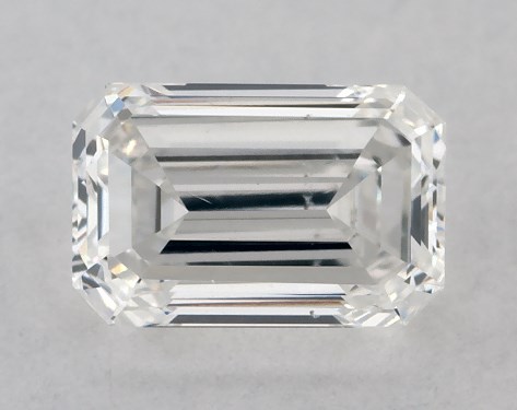 GIA 0.41 Carat F-SI2 Good Cut Emerald Diamond