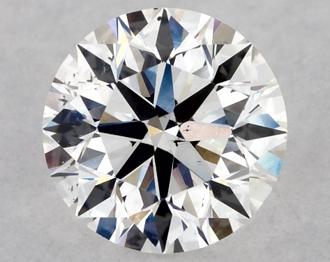 GIA 0.82 Carat H-SI1 Excellent Cut Round Diamond