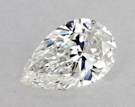 GIA 1.00 Carat F-VS2 Very Good Cut Pear Diamond