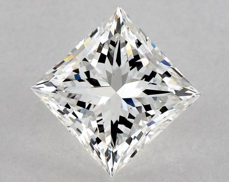 GIA 1.00 Carat H-VS2 Ideal Cut Princess Diamond