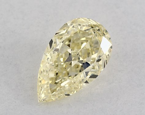 GIA 0.40 Carat Fancy Yellow-VS2 Pear Shaped Diamond