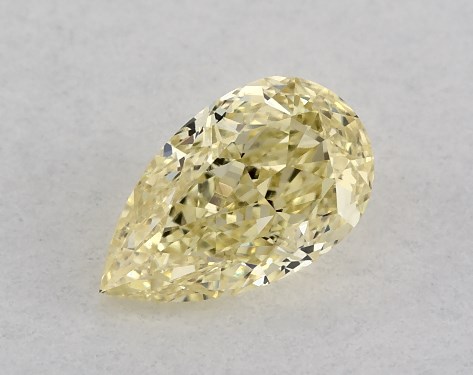 GIA 0.31 Carat Fancy Yellow-VS2 Pear Shaped Diamond