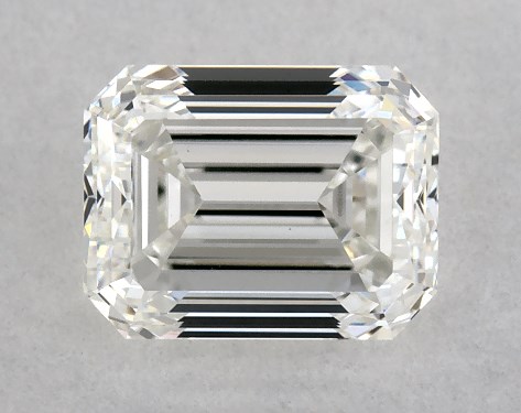 GIA 1.00 Carat H-VS2 Very Good Cut Emerald Diamond