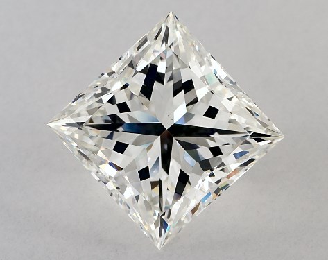 GIA 3.01 Carat H-VS1 Ideal Cut Princess Diamond