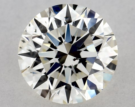 GIA 0.75 Carat J-SI1 Excellent Cut Round Diamond