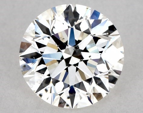 GIA 1.00 Carat H-SI2 Excellent Cut Round Diamond