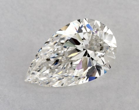 GIA 1.00 Carat H-VS1 Ideal Cut Pear Diamond