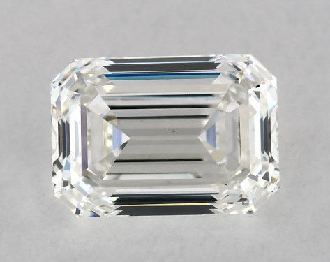 GIA 1.00 Carat H-VS1 Very Good Cut Emerald Diamond