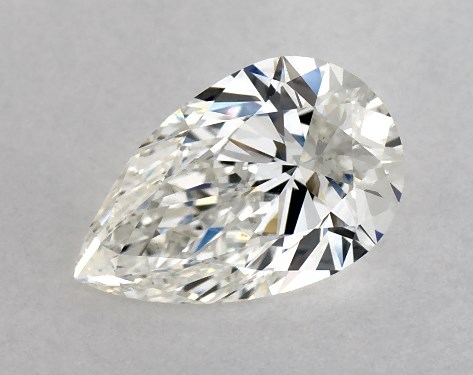 GIA 1.00 Carat G-VS2 Ideal Cut Pear Diamond
