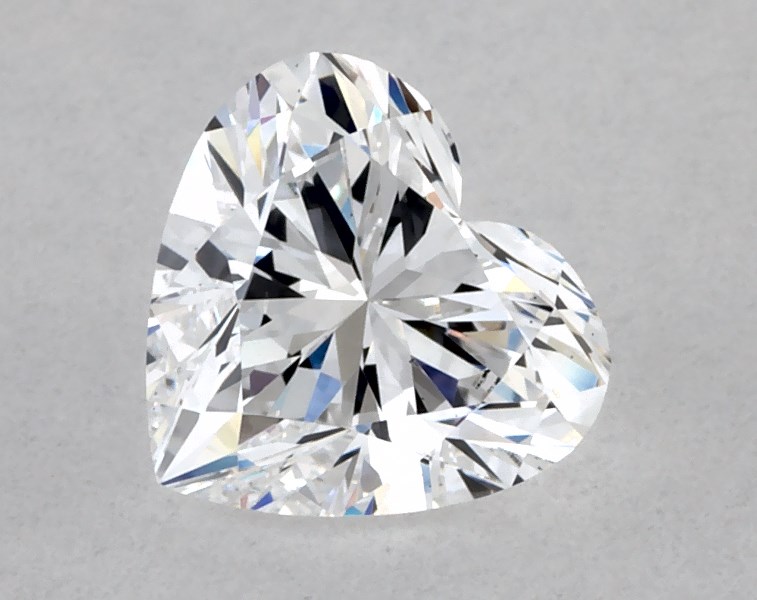 0.86 carat heart diamond, E VS1