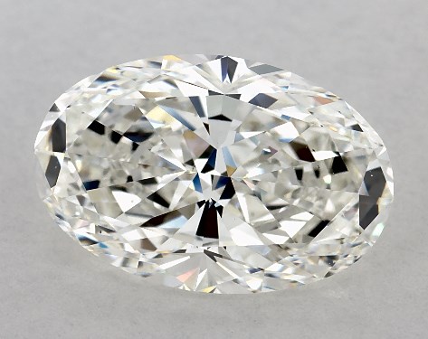 GIA 4.03 Carat H-VS2 Very Good Cut Oval Diamond