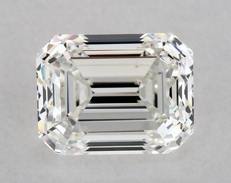 GIA 1.00 Carat H-VS2 Very Good Cut Emerald Diamond