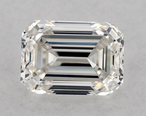 GIA 0.50 Carat H-VS1 Very Good Cut Emerald Diamond