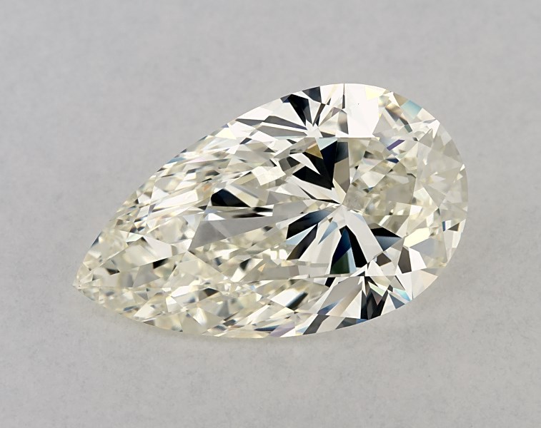4.09 carat pear diamond, I SI1