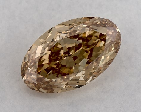 GIA 1.20 Carat Fancy Brownish Yellowish Orange-VS2 Oval Cut Diamond
