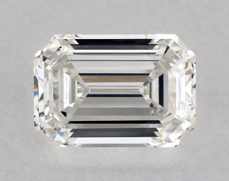 GIA 1.00 Carat H-VVS2 Very Good Cut Emerald Diamond