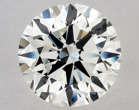 GIA 4.01 Carat H-VS2 Excellent Cut Round Diamond