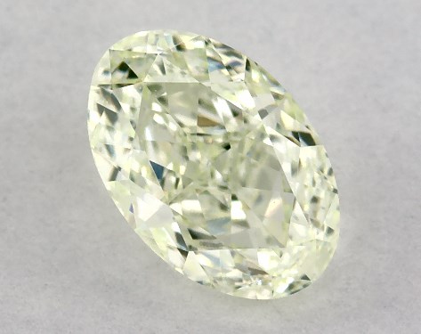 GIA 0.61 Carat Fancy Yellow Green-VS2 Oval Cut Diamond