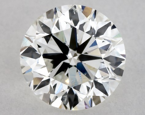 GIA 1.00 Carat H-SI2 Very Good Cut Round Diamond
