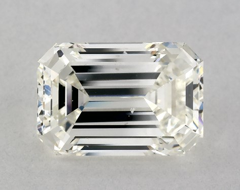 GIA 2.00 Carat J-SI2 Good Cut Emerald Diamond