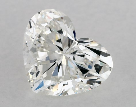 GIA 1.00 Carat H-VS2 Very Good Cut Heart Natural Diamond