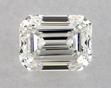 GIA 1.00 Carat H-VVS2 Very Good Cut Emerald Diamond