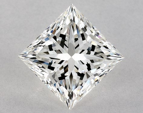 GIA 2.01 Carat H-VS2 Ideal Cut Princess Diamond