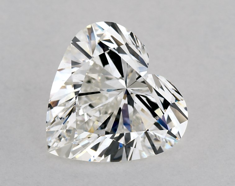 2.7 carat heart diamond, F VS1