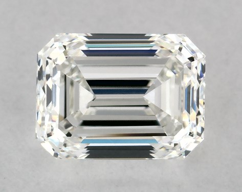 GIA 1.00 Carat H-VVS2 Very Good Cut Emerald Diamond