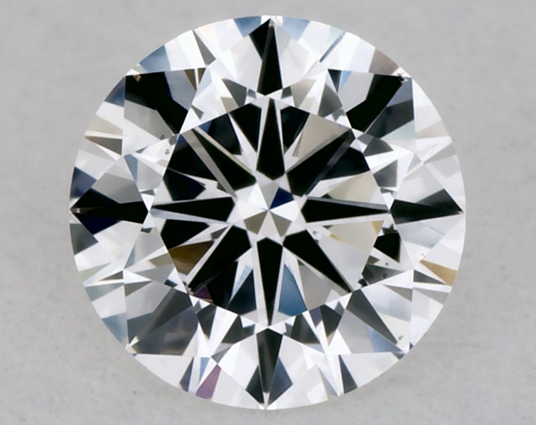 0.49 carat round diamond, E VS1