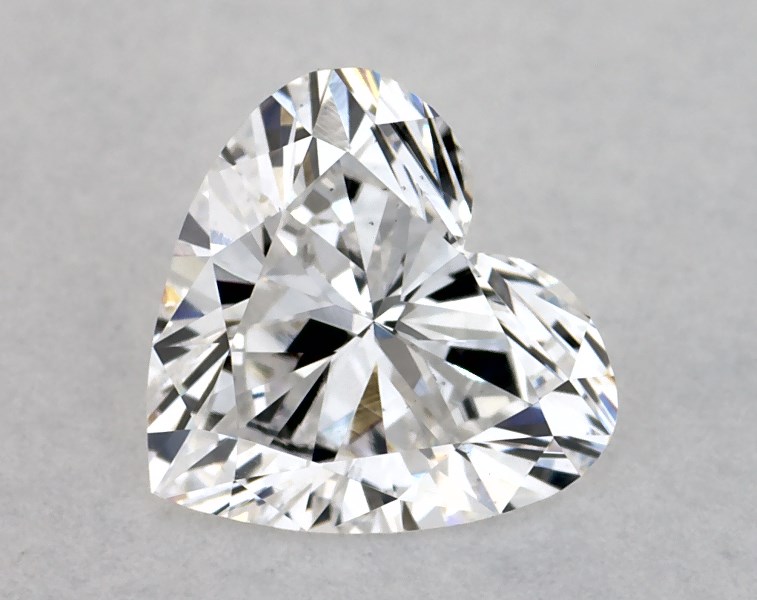 0.46 carat heart diamond, D VS1