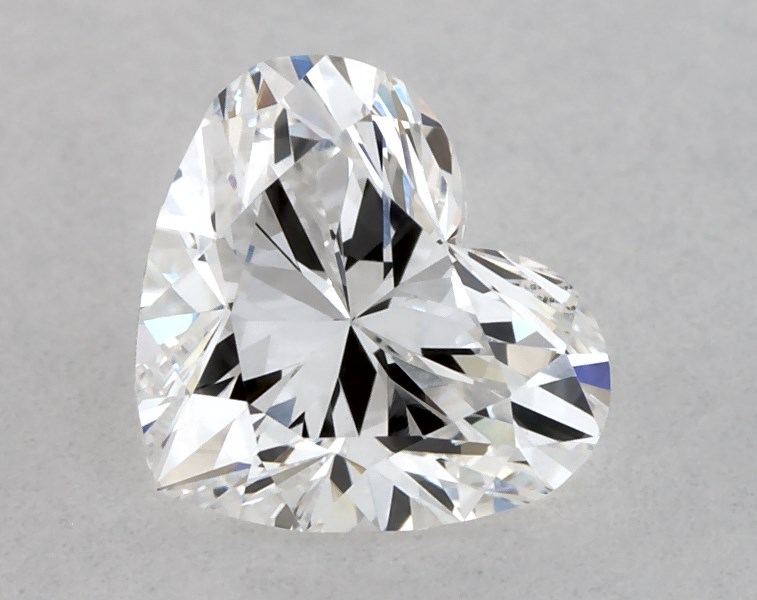0.53 carat heart diamond, D VS1