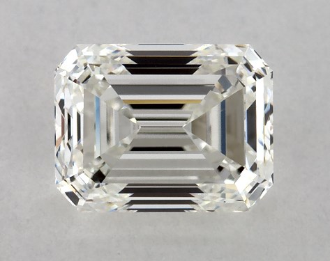 GIA 1.00 Carat H-VS1 Very Good Cut Emerald Diamond